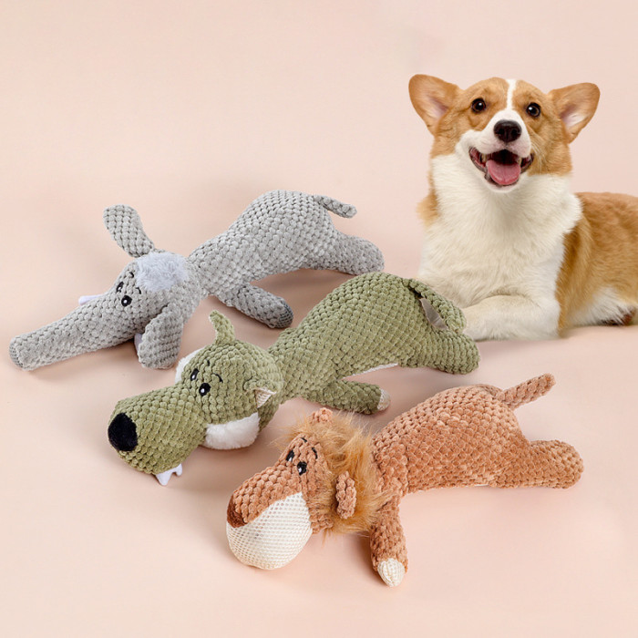 New plush dog squeaky toys, pet chewing toys, custom pet dogs, puppies, cats, pet dogs, soft and durable chewing squeaky toys