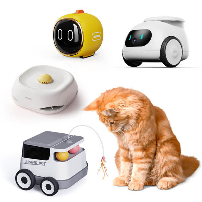 Factory-customized intelligent pet companion robot toys, remote-controlled laser intelligent interactive cat toys, Usb automatic sports dog toys