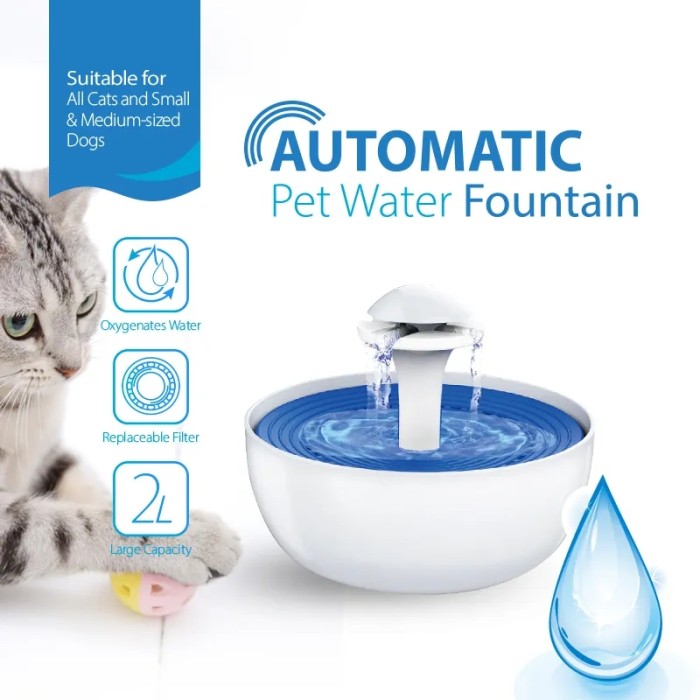 Cheap electric cat fountain, smart automatic drinking water for pets, cat fountain from Vietnam