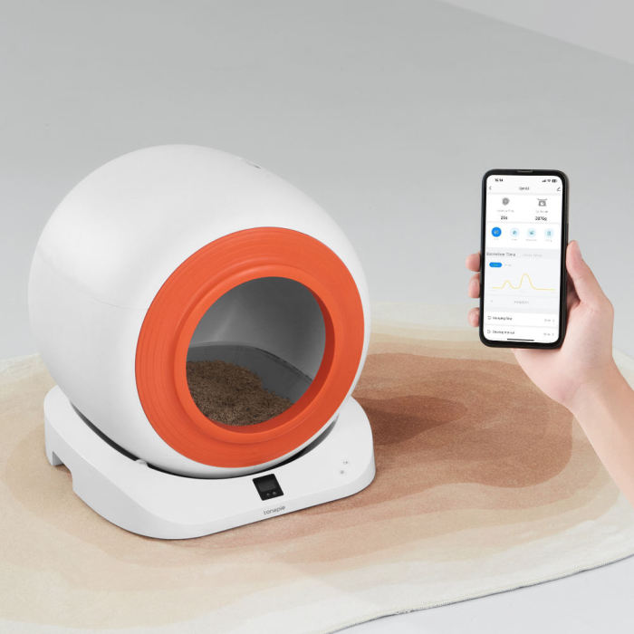 New 65l automatic self-cleaning cat toilet App control detachable Oem Odm smart cat litter box