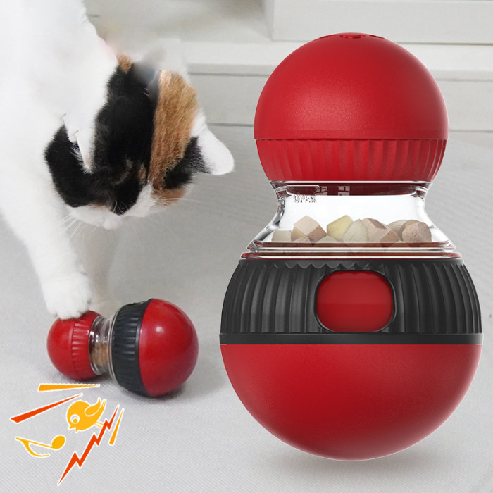 Intelligent interactive rolling dog toy, durable food distribution training ball, pet digestive processing distribution