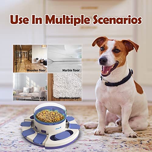 Dog Puzzle Toys for Boredom and Mental Stimulation, Interactive Slow Food Feeder Dispenser, Professional Level 2 in 1 for Large/Medium/Small Dogs