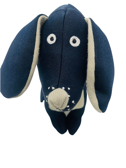 Best price interactive dog toy soft knit filled puppy chewing ability foam leather TPR- wholesaler