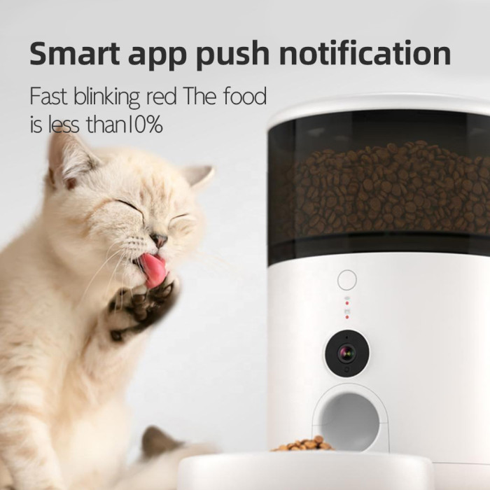 2.6L new pet supplies wifi remote control pet feeder, voice, video, timed feeding, infrared night vision, moisture-proof