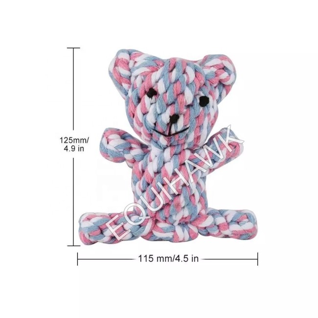 Lightweight best-selling dog game toys, best-selling chewing puppy cotton woven bone chewing knot toys