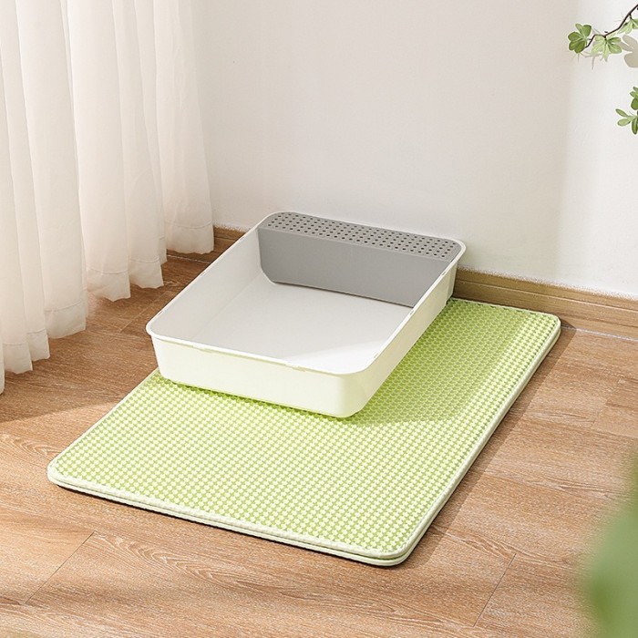 Waterproof pet cat litter pad, double-layer pet cat litter box pad, anti-slip sand cat pad, washable mattress cleaning pad product