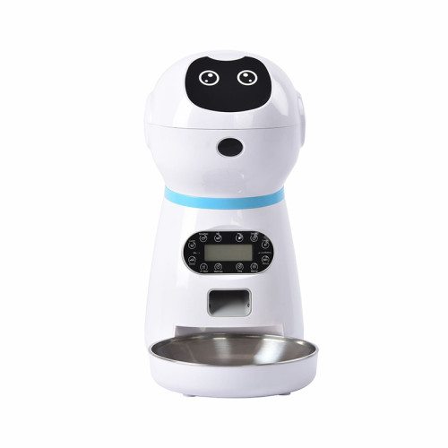 Portion control for 1-4 meals per day & 10s tape recorder timed cat feeder, an automatic cat feeder for cats and dogs