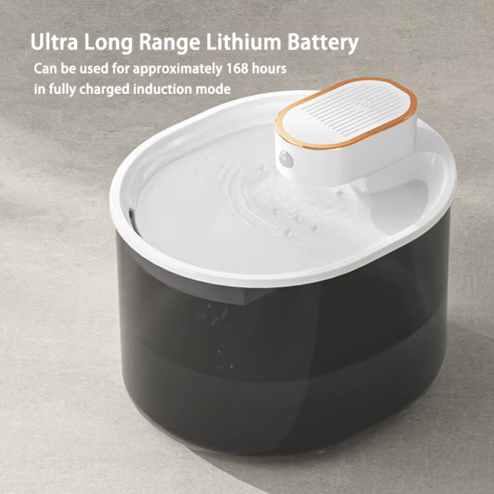 Wireless pet water dispenser cat automatic circulation flow non-plug-in large-capacity water dispenser and water dispenser