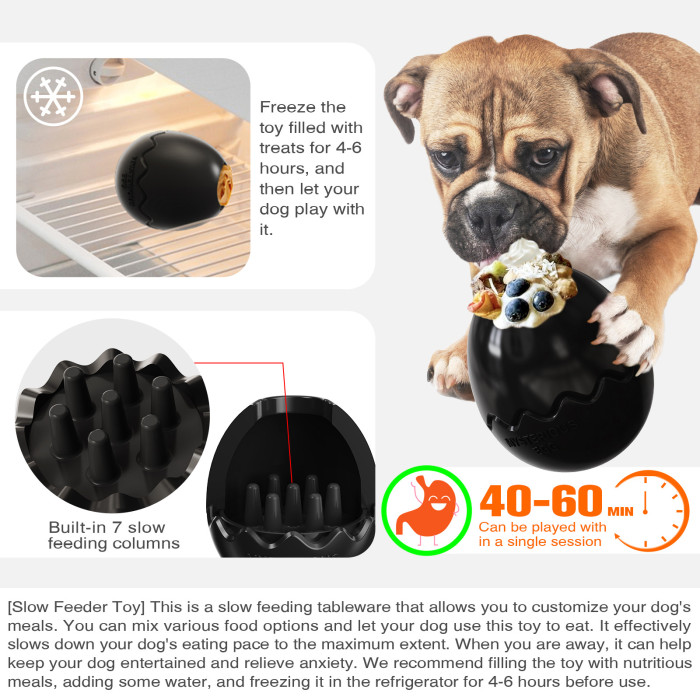 Dropshipping agent dinosaur egg slow feeder Dog toy puzzle food dispenser with chewable design purchasing agent dropship