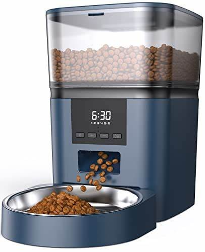 Smart wi-fi two-in-one electric pet feeder, 5L automatic cat and dog water dispenser, portable durable plastic pet bowl feeder, food