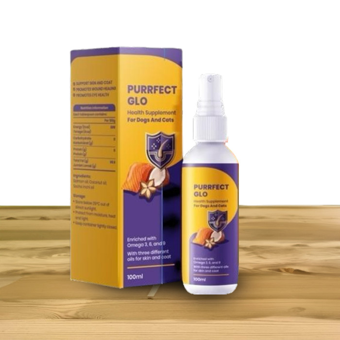Private label OEM pet seasonal shedding solution Purrfect Glo enhances cats' skin and coat supplements