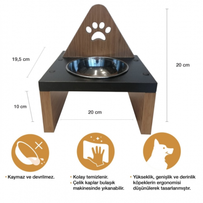 Wholesale of 1 piece of wooden cat food and water bowl, claw products at the most favorable price, pet products, pet food and water bowl equipment