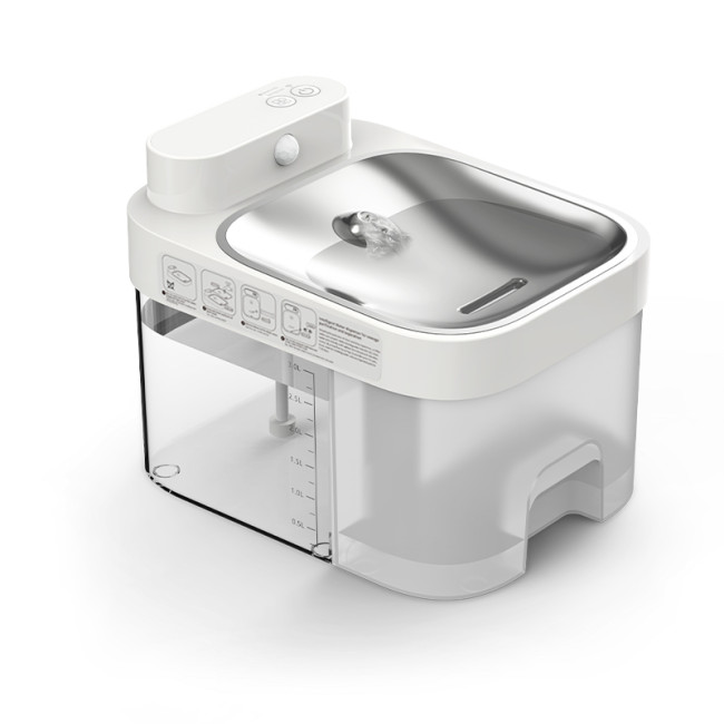The large-capacity 3L automatic water dispenser, a new type of cat and dog feeder, comes with an App to control pet supplies and is suitable for indoor use at home