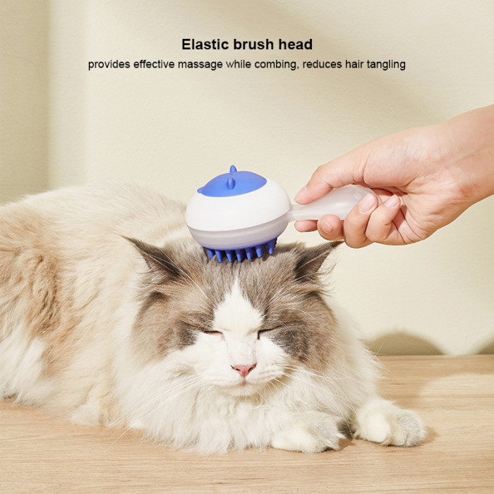 Customized Logo for creative pet products, multi-functional beauty soft silicone spa dog brush