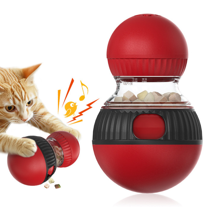 Intelligent interactive rolling dog toy, durable food distribution training ball, pet digestive processing distribution