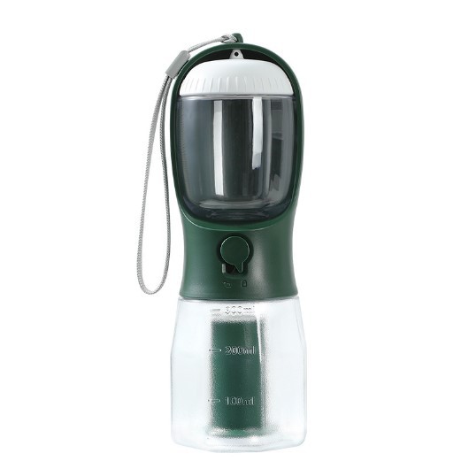 Pet olive 3-in-1 water bottle, multi-functional pet water bottle
