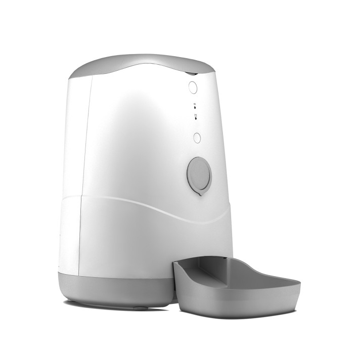 3.7-liter modern smart pet accessories supply, new wireless control manual & remote feeding support, Alexei and Google Assistant