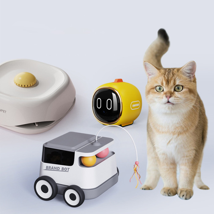 Factory-customized intelligent pet companion robot toys, remote-controlled laser intelligent interactive cat toys, Usb automatic sports dog toys