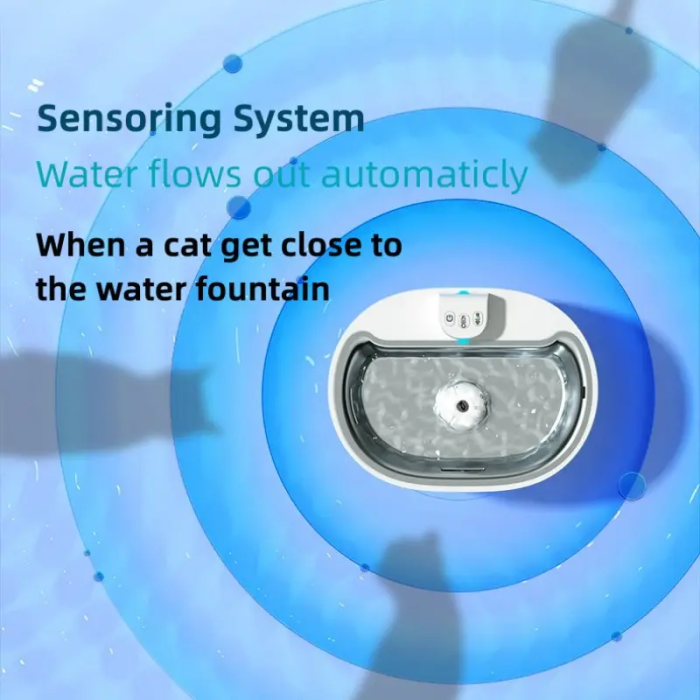 Automatic 3L smart wireless cat and dog water dispenser feeder application control automatic pet water dispenser with application monitor