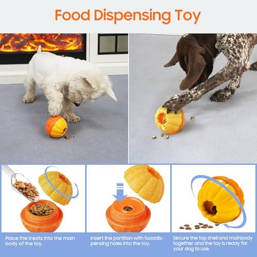 2 in 1 Frozen Treat Dog Toy,Treat Dispensing Indestructible,Chew Toys for Dogs,Interactive Dog Puzzle Toy,Slow Food Training,Relieve Boredom and Stimulating for Small Medium Large Dogs