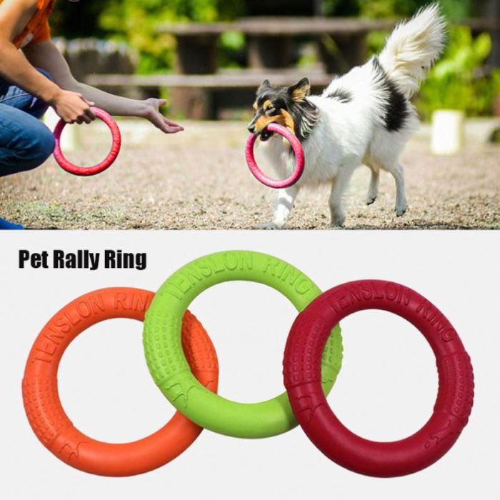 2023 Outdoor interactive pet cat and dog toys, sustainable training ring pullers and anti-disc floating products