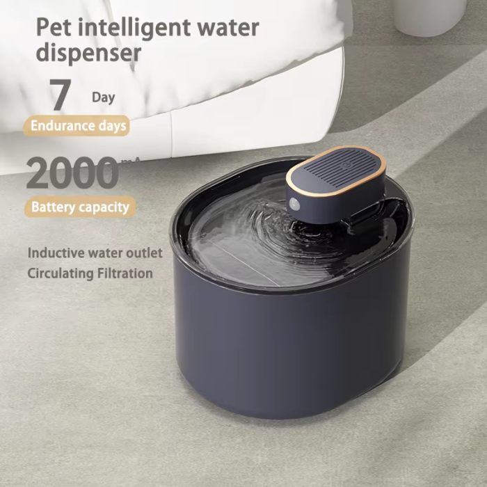 Wireless pet water dispenser cat automatic circulation flow non-plug-in large-capacity water dispenser and water dispenser