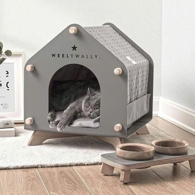 Wholesale prices of eco-friendly, luxurious and modern solid wood pet furniture, cat houses and dog beds are low