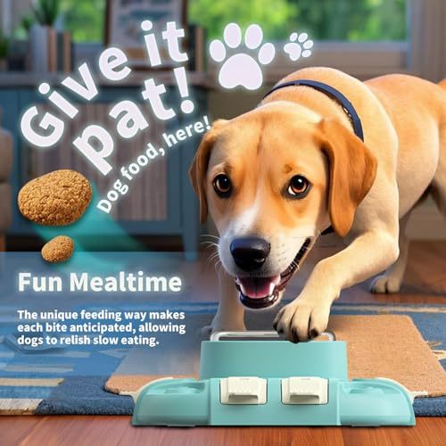 Dog Puzzle Toy - Interactive Dog Slow Feeder & Treat Dispenser, Brain Training Game for Dogs of All Size