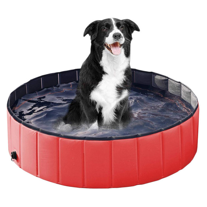 Dog swimming bathroom, pet foldable bathtub, large swimming pool, foldable bathtub swimming pool, children's cooling, pet accessories for outdoor cooling