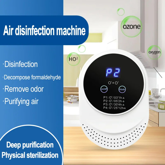Air ozone generator, smart air purifier for pet houses, deodorizing agent, cat litter room, cat products with touch screen0