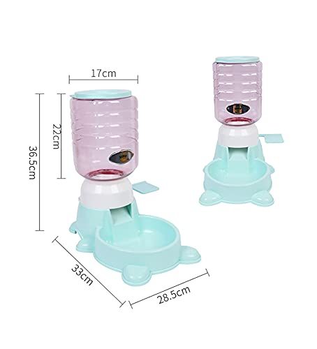 1.8L Pet Feeder Exercise Intelligence Dog Cat Automatic Press Feeder (Pink)