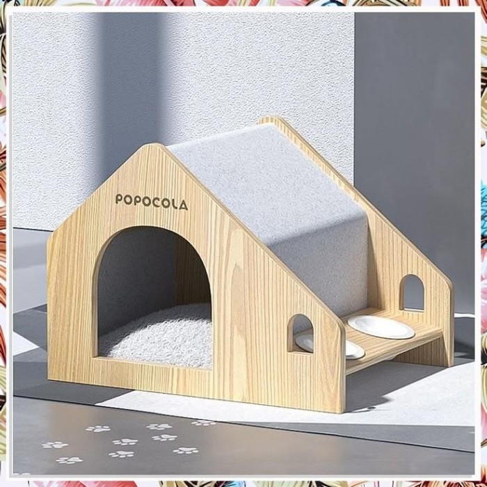 Luxurious high-quality solid wood pet house, outdoor wooden dog house furniture, handcrafted with medium density fiberboard material, made in Vietnam
