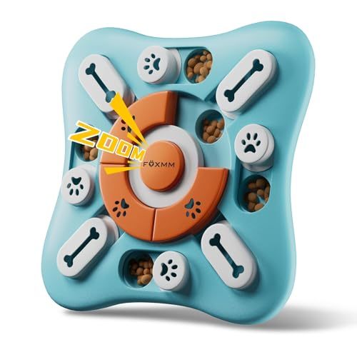 Interactive Dog Treat Puzzle Toys for IQ Training & Mental Stimulating,Fun Slow Feeder,Large Medium Small Dogs Enrichment Toys with Squeak Design