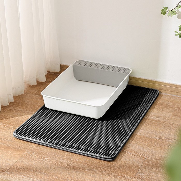 Waterproof pet cat litter pad, double-layer pet cat litter box pad, anti-slip sand cat pad, washable mattress cleaning pad product