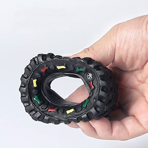 Dog Cat Chew Toys, Tires Toys for Dogs Natural Rubber Dog Toys for Extreme Chewers TiresToys for Small Medium Dogs & Cats Intelligence Training Sports Training