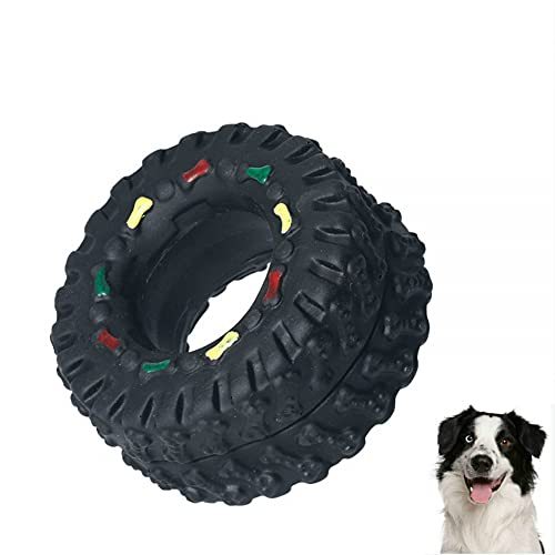 Dog Cat Chew Toys, Tires Toys for Dogs Natural Rubber Dog Toys for Extreme Chewers TiresToys for Small Medium Dogs & Cats Intelligence Training Sports Training