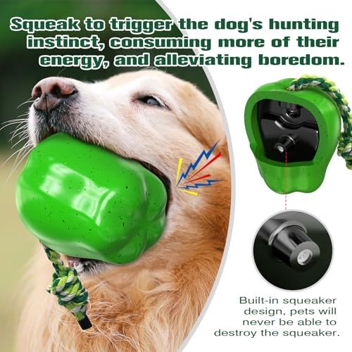 Dog Toy Multi-Functional Pet Toys Long Lasting Dog Chews Squeaky Dog Toys Tough Dog Toys for Gift