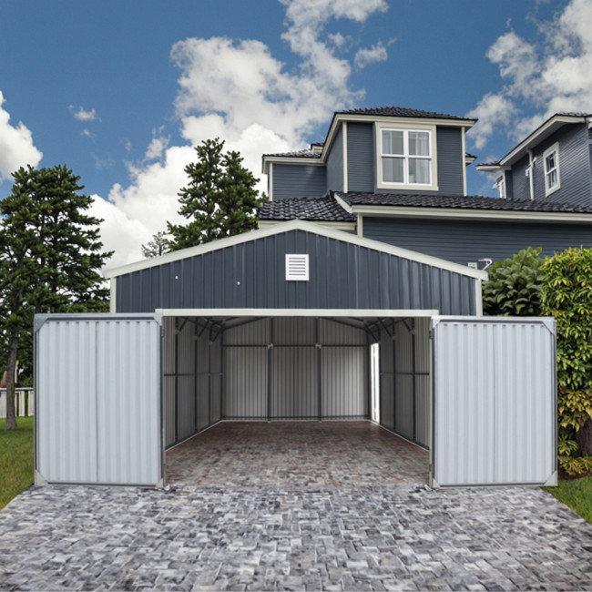 High Quality Portable Outdoor Metal Shed Metal Garage Canopy for Outdoor Car Parking Storage