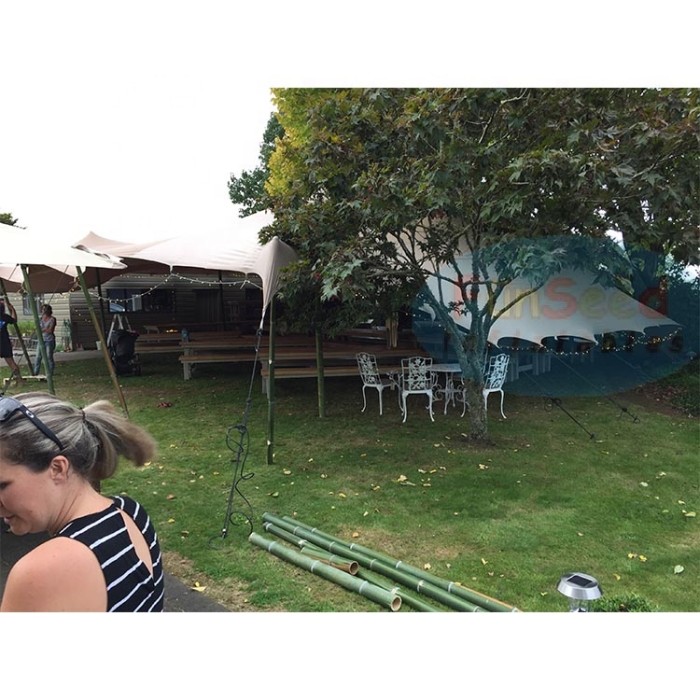 Large Marquee Outdoor Sailcloth Party Tent Waterproof Heavy Duty Event Pole Tent Stretch Wedding Tent for 100 Peoples