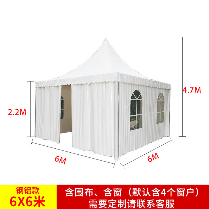 European Style Double-Layer Large Spire Wedding Tent Heavy Duty for Outdoor Exhibition Advertising Activities and Weddings