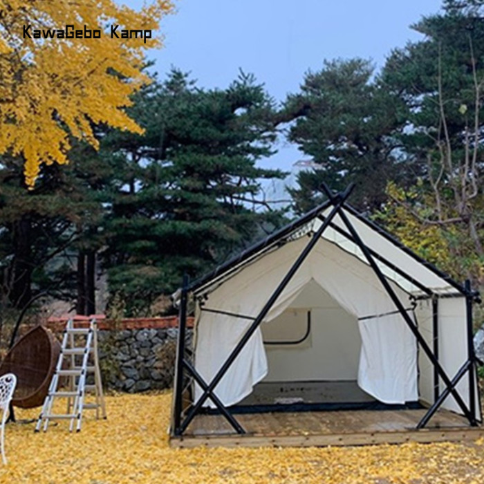 Kawagebo Kamp 5m X 7m Oxford Steel Outdoor Custom Resort Lodge Glamping Luxury Safari Hotel Tents for Camping, Party and Event