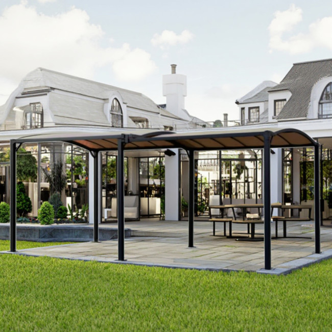 Heavy Duty Outdoor Aluminum Metal Carport Pergola Gazebo Pavilion for Cars Parking PE Iron Stainless Steel Nature Garage Tent