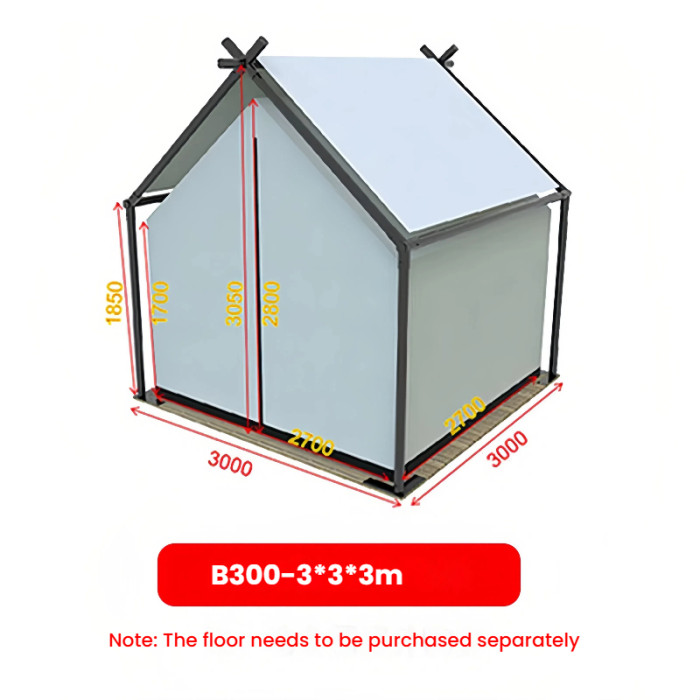 9-Season Double-Layer Steel Frame Tourist Campsite Cot Tent Windproof 4-Season Shelter