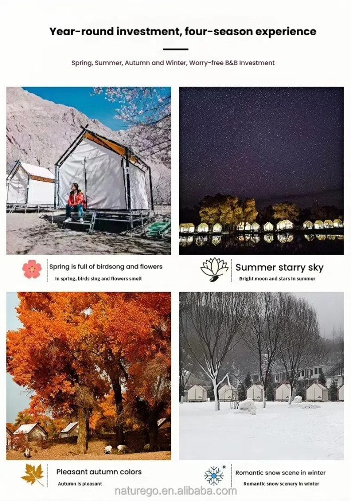 9-Season Double-Layer Steel Frame Tourist Campsite Cot Tent Windproof 4-Season Shelter