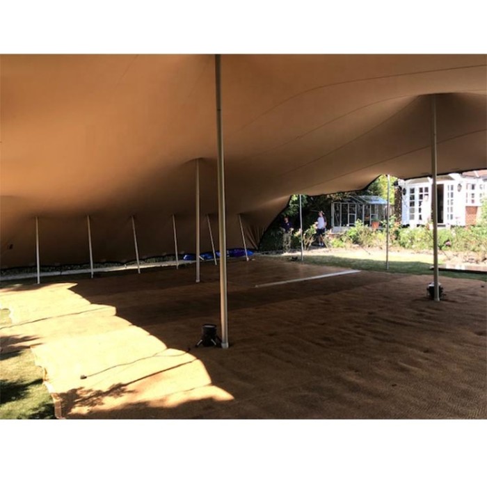 Large Marquee Outdoor Sailcloth Party Tent Waterproof Heavy Duty Event Pole Tent Stretch Wedding Tent for 100 Peoples