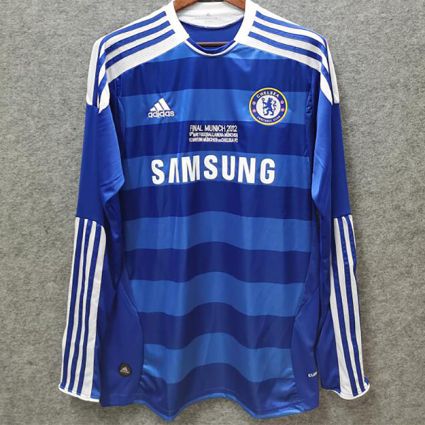 2011-2012 CHE Home Retro Long Sleeve Soccer Jersey (长袖)(带决赛字)
