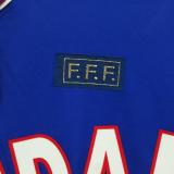 1998 ZIDANE #10 France Home Retro Soccer Jersey(右胸带小字)
