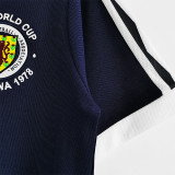 1978 Scotland White Retro Soccer Jersey