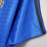 1994 Argentina Away Retro Soccer Jersey (右袖断接钢印纹)