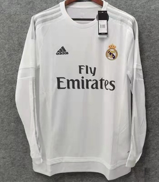 2015-2016 RMA Home Long Sleeve Retro Soccer Jersey (长袖)
